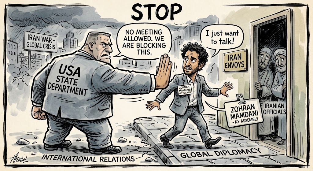 US State Department Reportedly Blocks Meeting Between Official in NYC Mayor Zohran Mamdani’s Office and Iranian Envoy