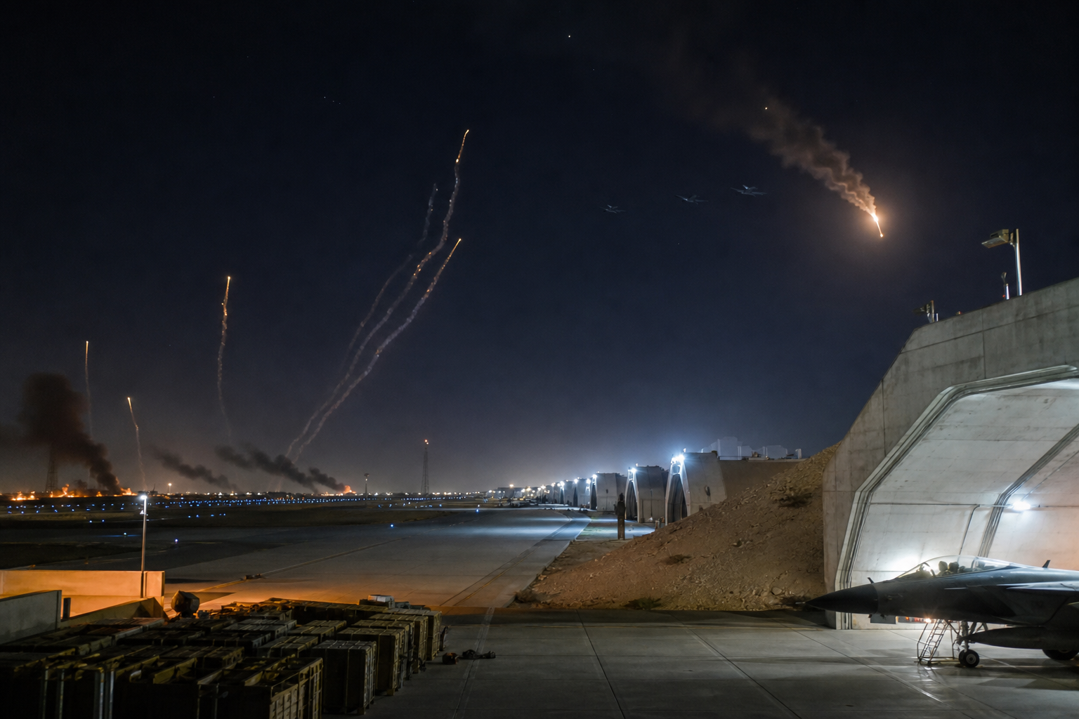Kuwait Intercepts Iranian Missile and Drone Strike Aimed at Ahmad al-Jaber Air Base